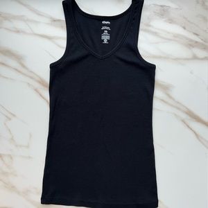 Black tank top